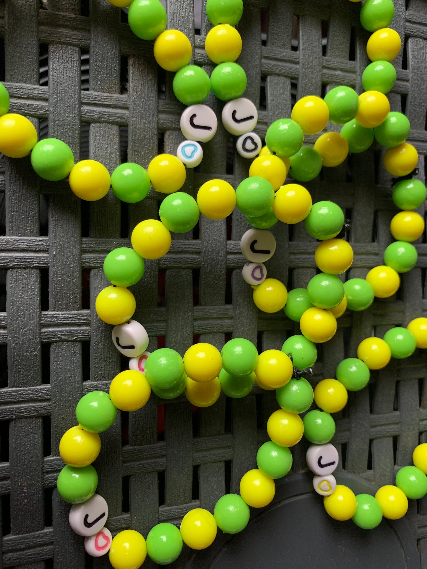 Jesus love beaded elastic bracelet