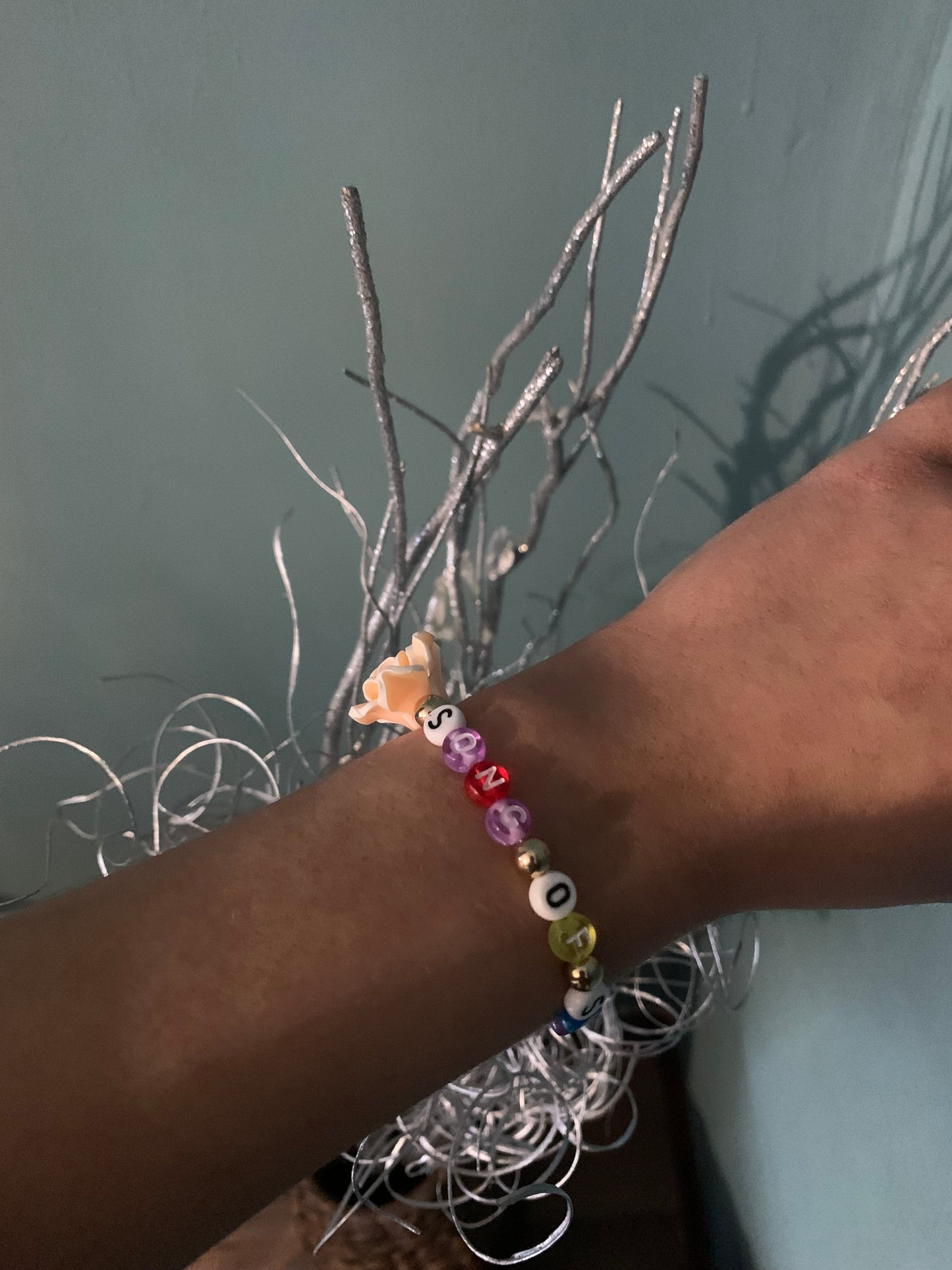 Song of Solomon beaded elastic bracelet