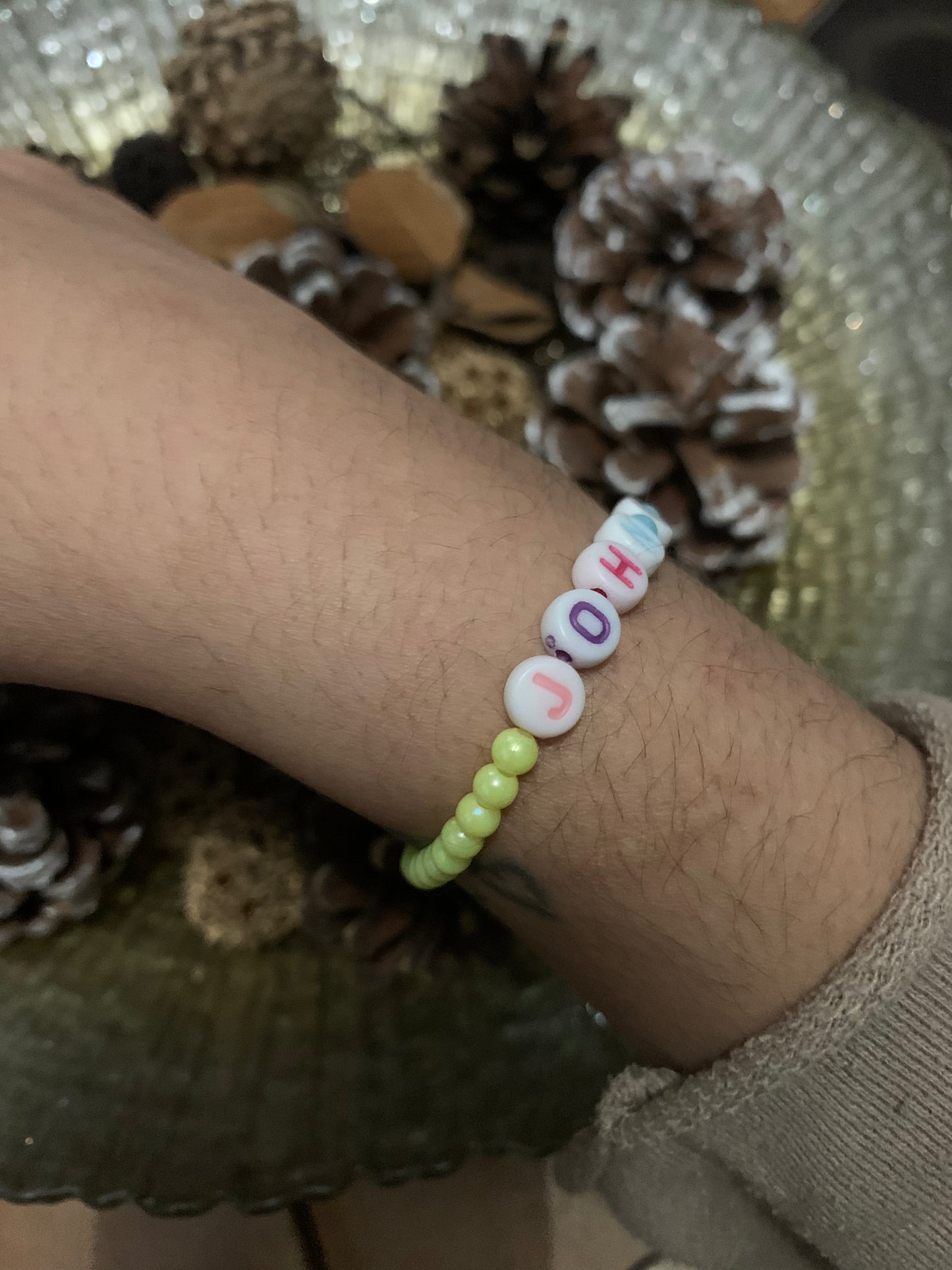 John 14:5 beaded elastic bracelet