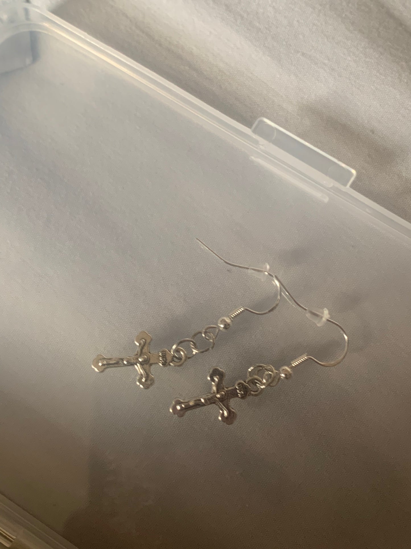 Crucifix earrings