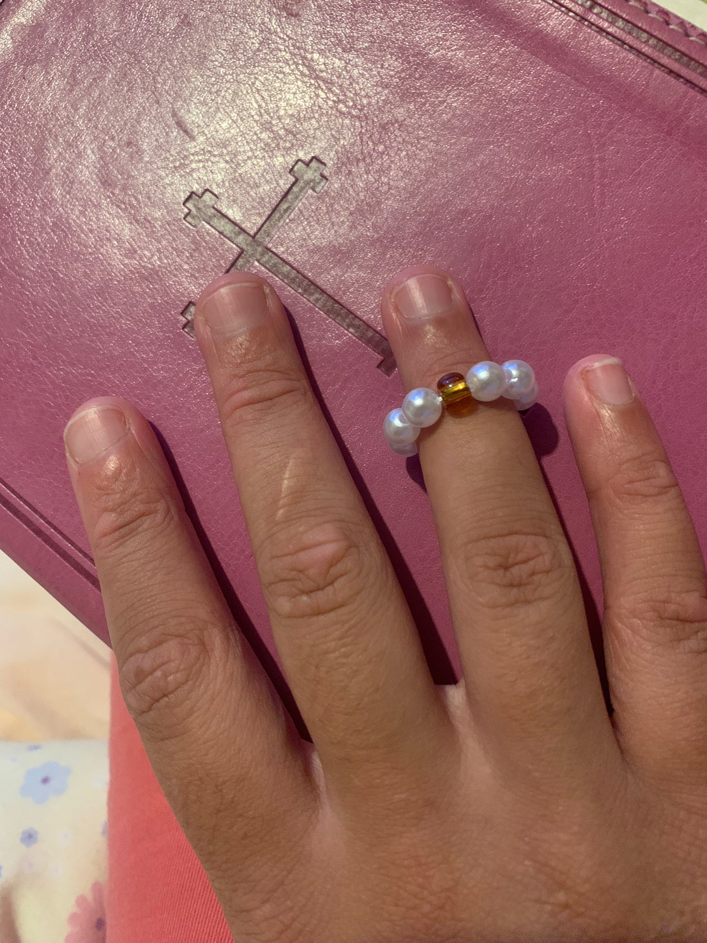 Mustard seed midi ring