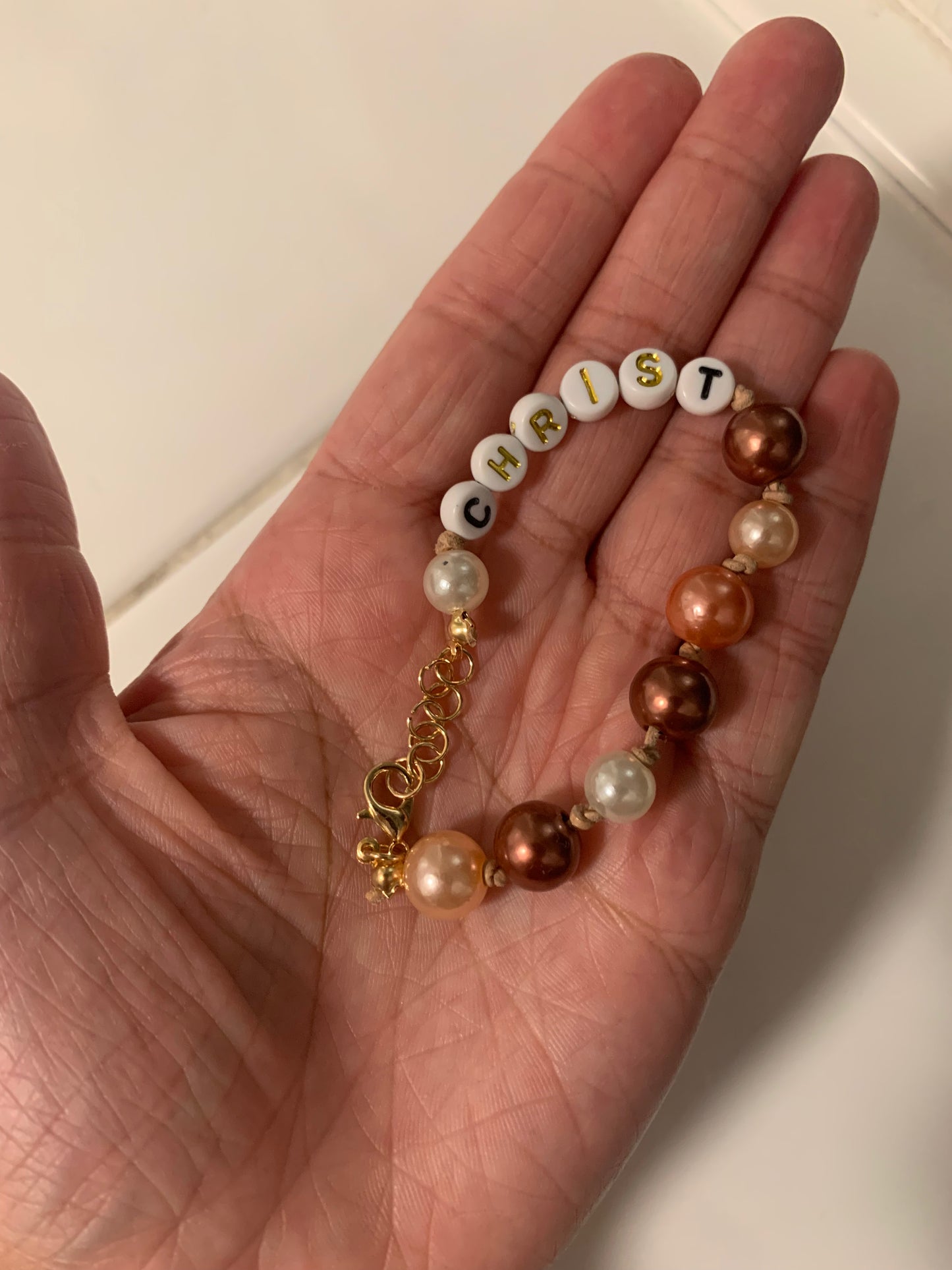 Christ cord bracelet