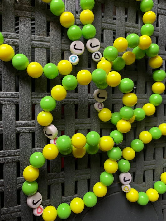 Jesus love beaded elastic bracelet