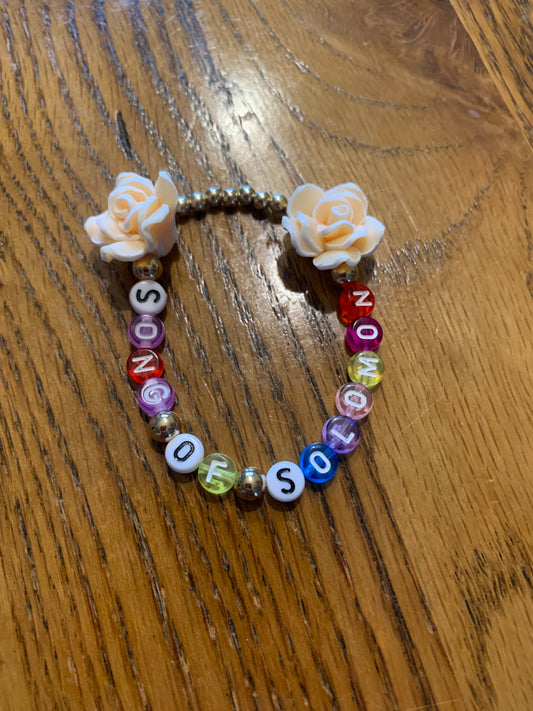 Song of Solomon beaded elastic bracelet