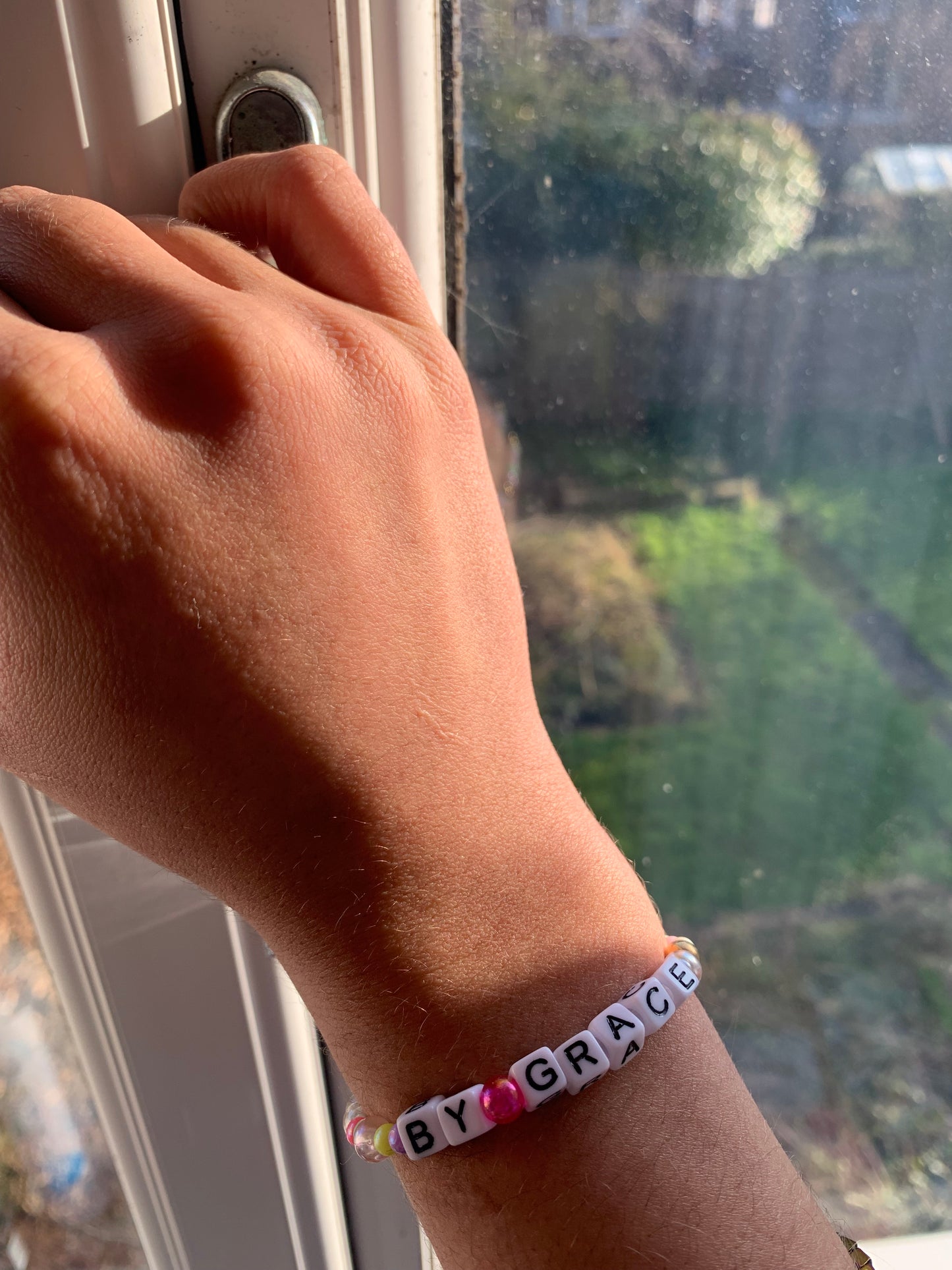 By grace beaded elastic bracelet