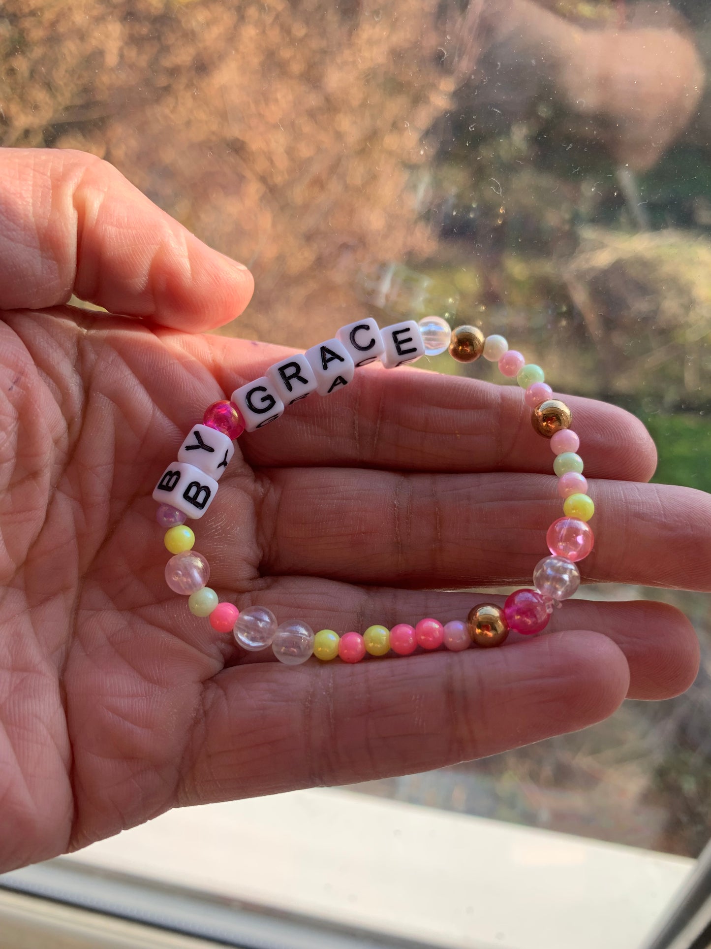 By grace beaded elastic bracelet