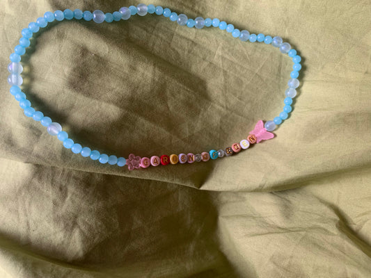 Garden of Eden beaded elastic necklace