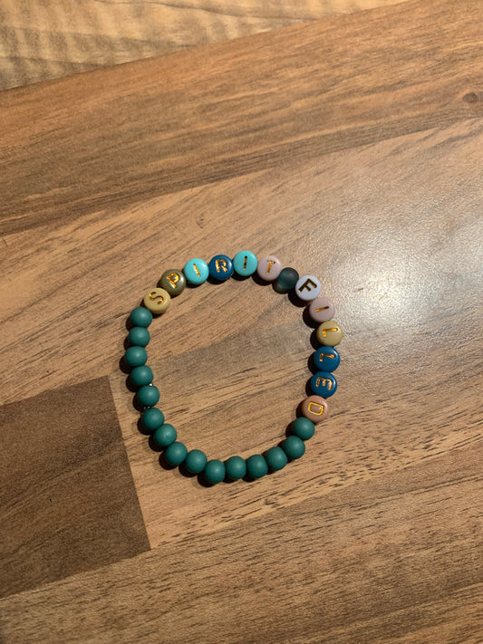 Spirit filled beaded bracelet