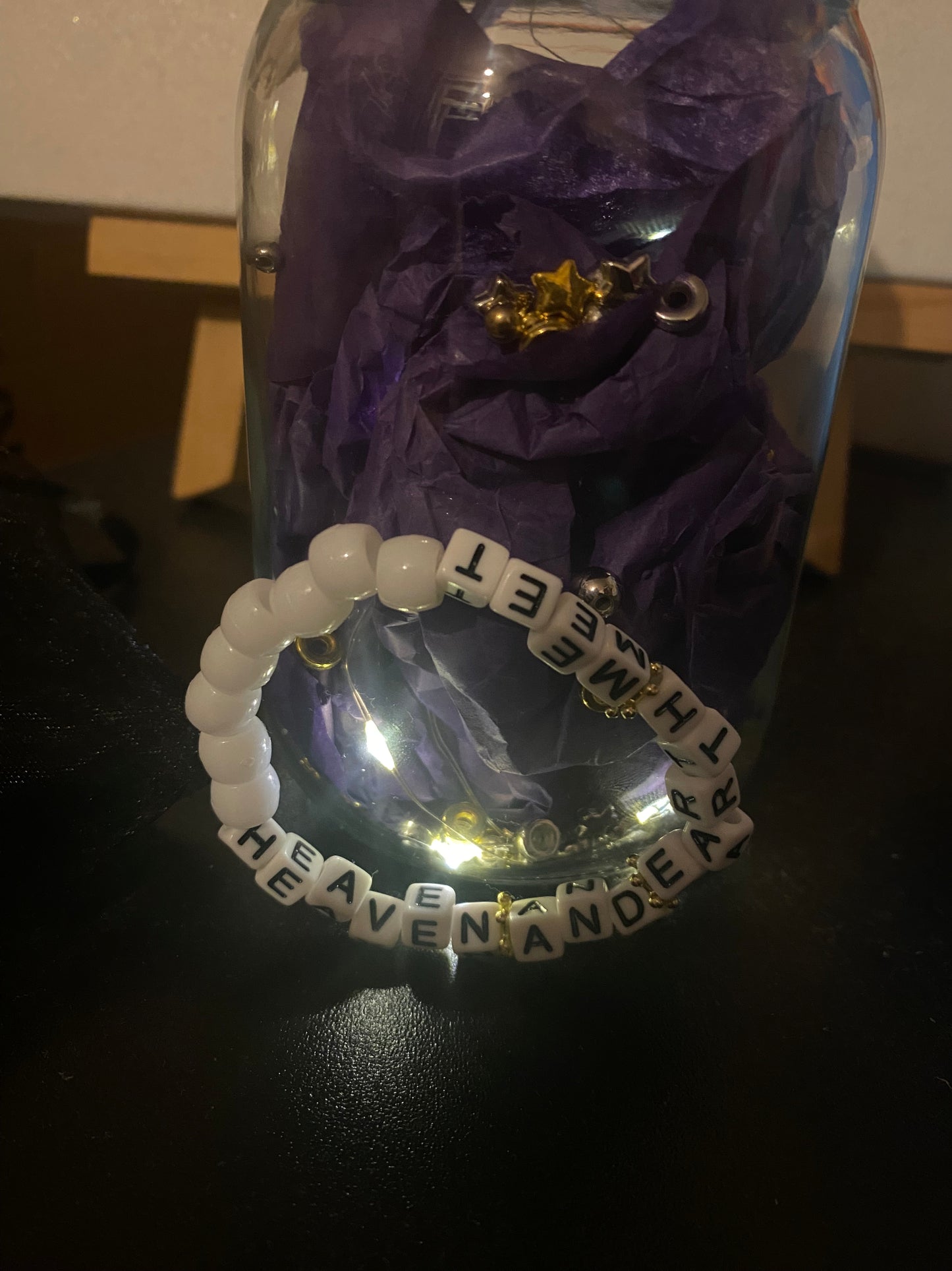 Heaven and earth meet beaded elastic bracelet