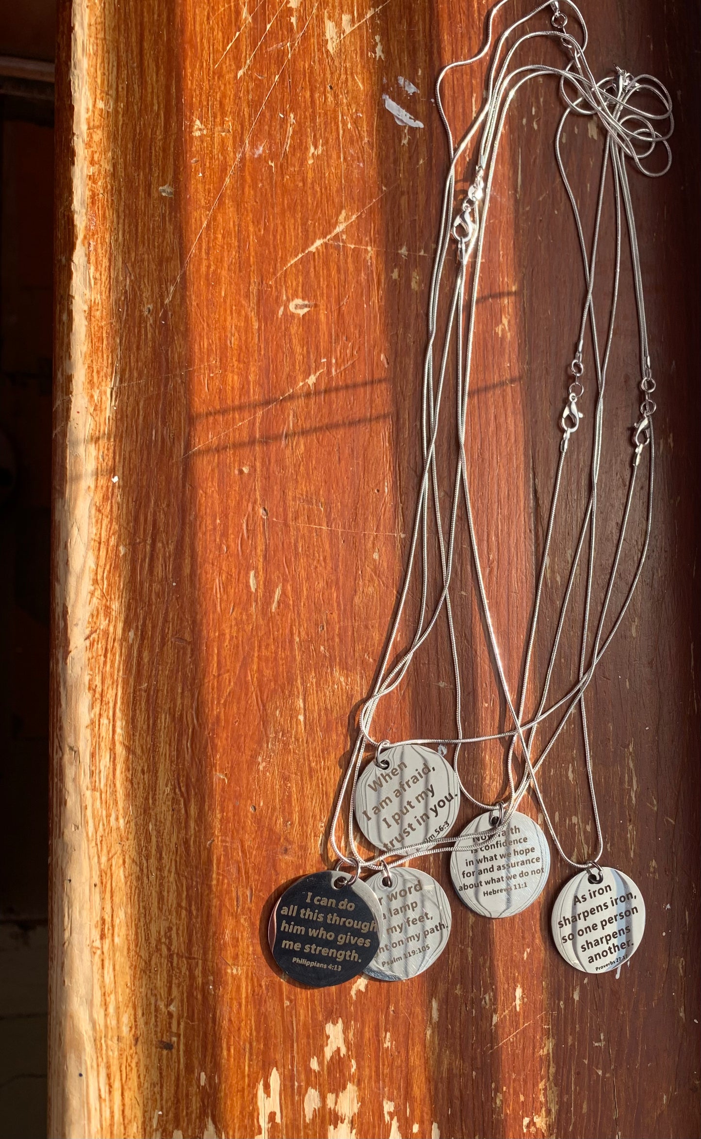 Bible verse necklace