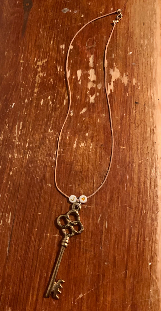 Jesus key cord necklace