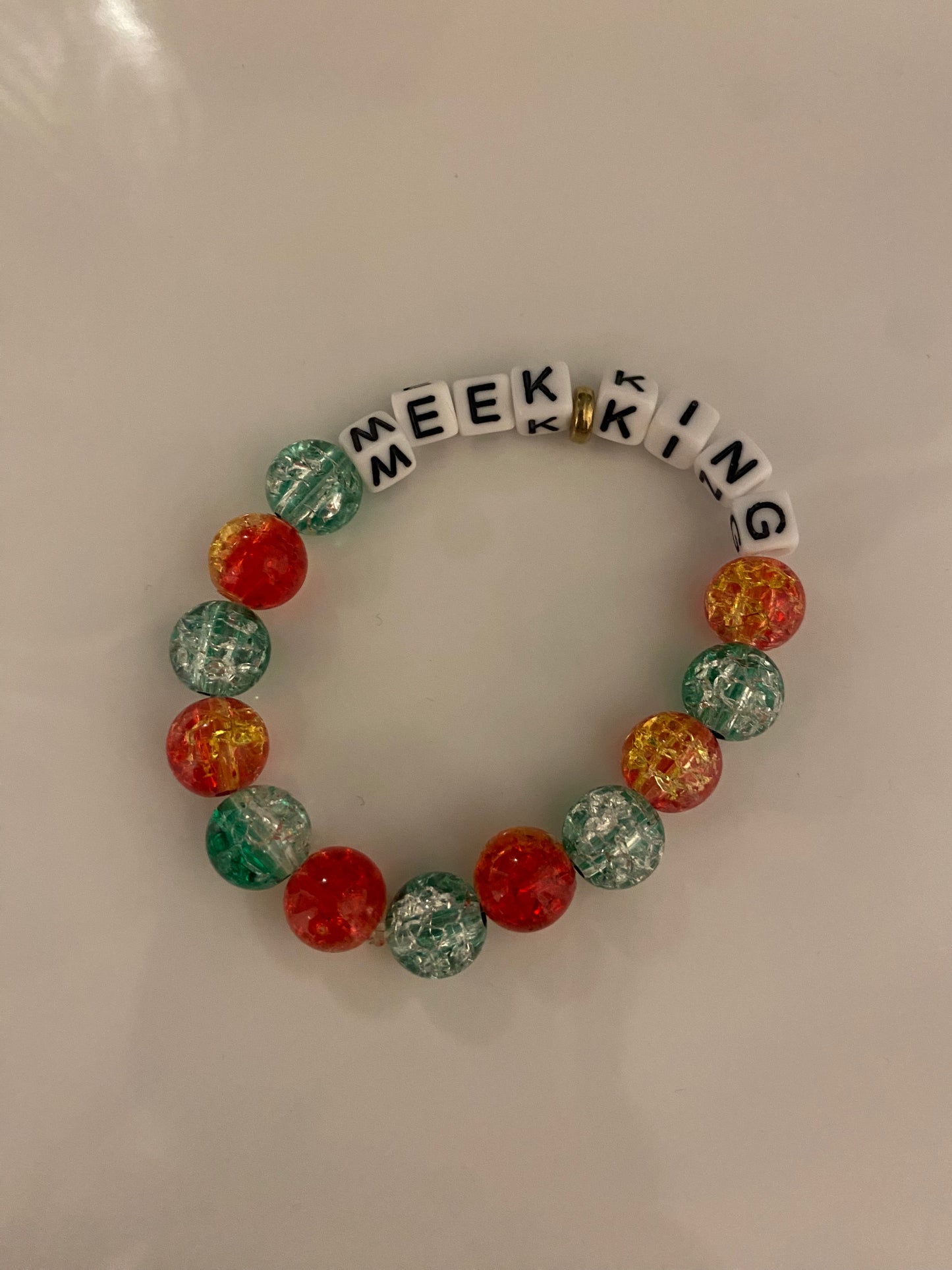 Meek king beaded elastic bracelet