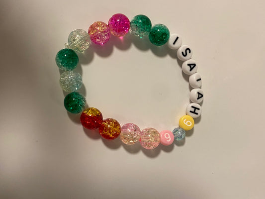 Isaiah 9:6 beaded elastic bracelet