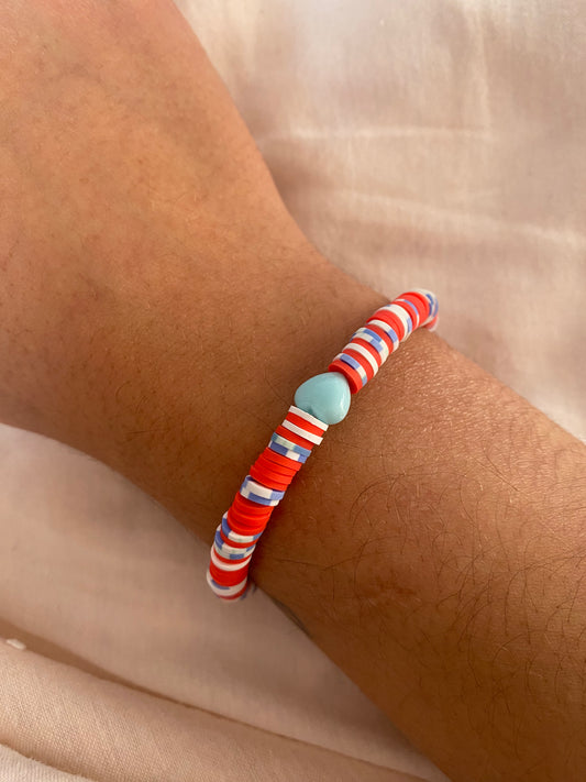 United Kingdom beaded elastic bracelet