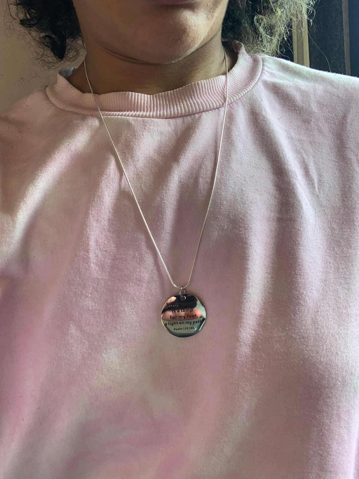 Bible verse necklace