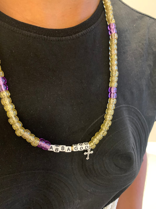 Abba god beaded necklace