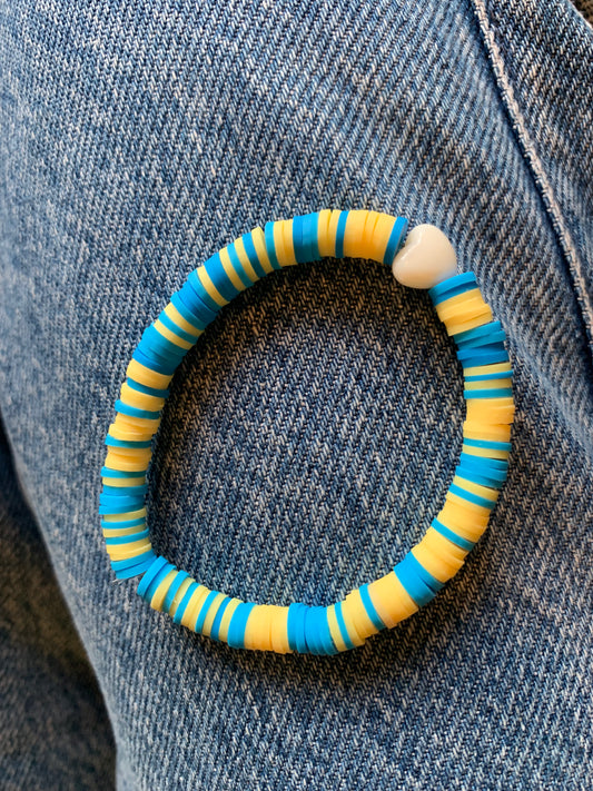 Ukraine beaded elastic bracelet