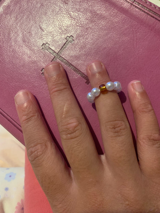 Mustard seed midi ring