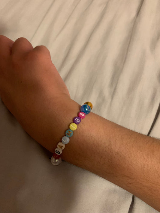 Psalm 38 beaded bracelet