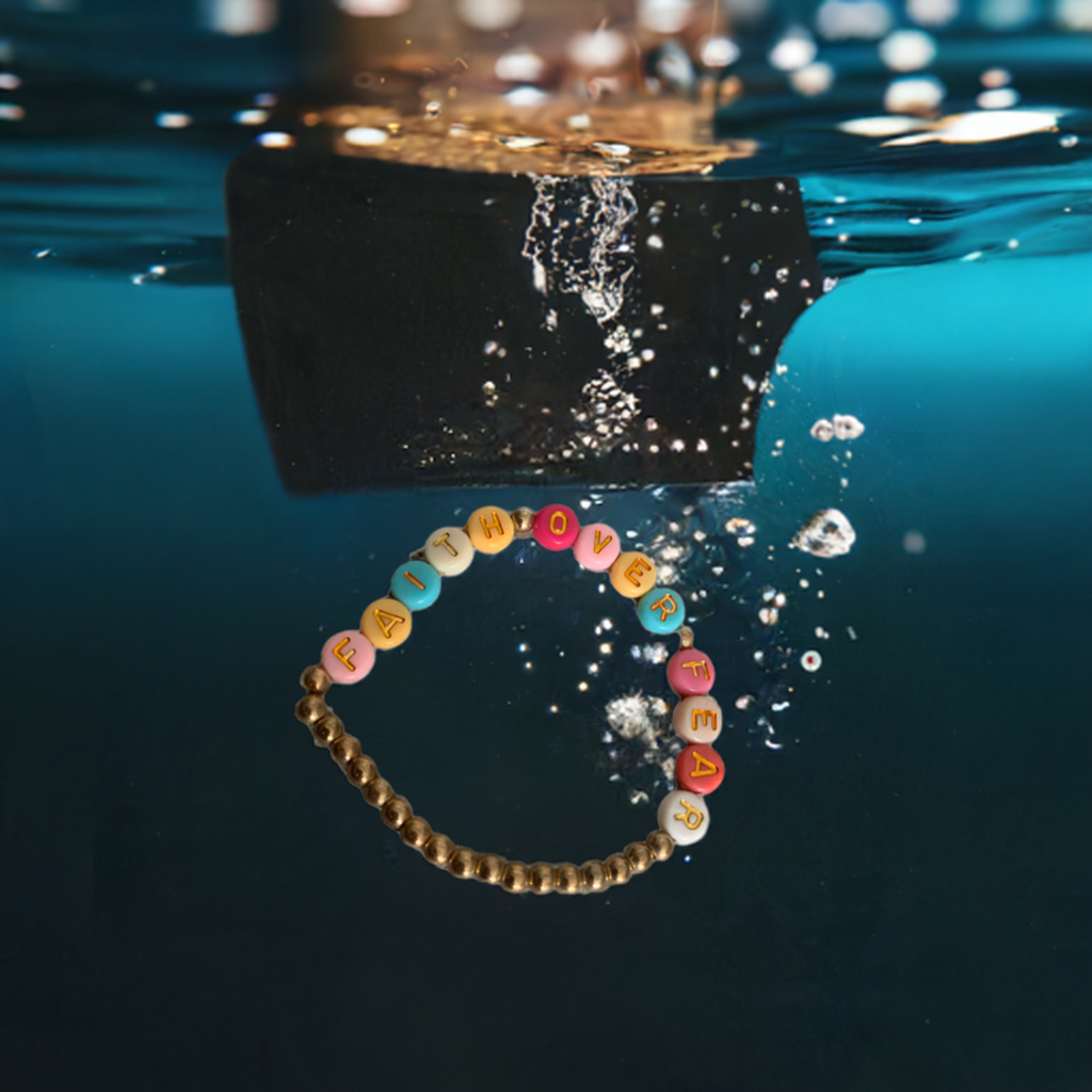 Faith over fear bracelet